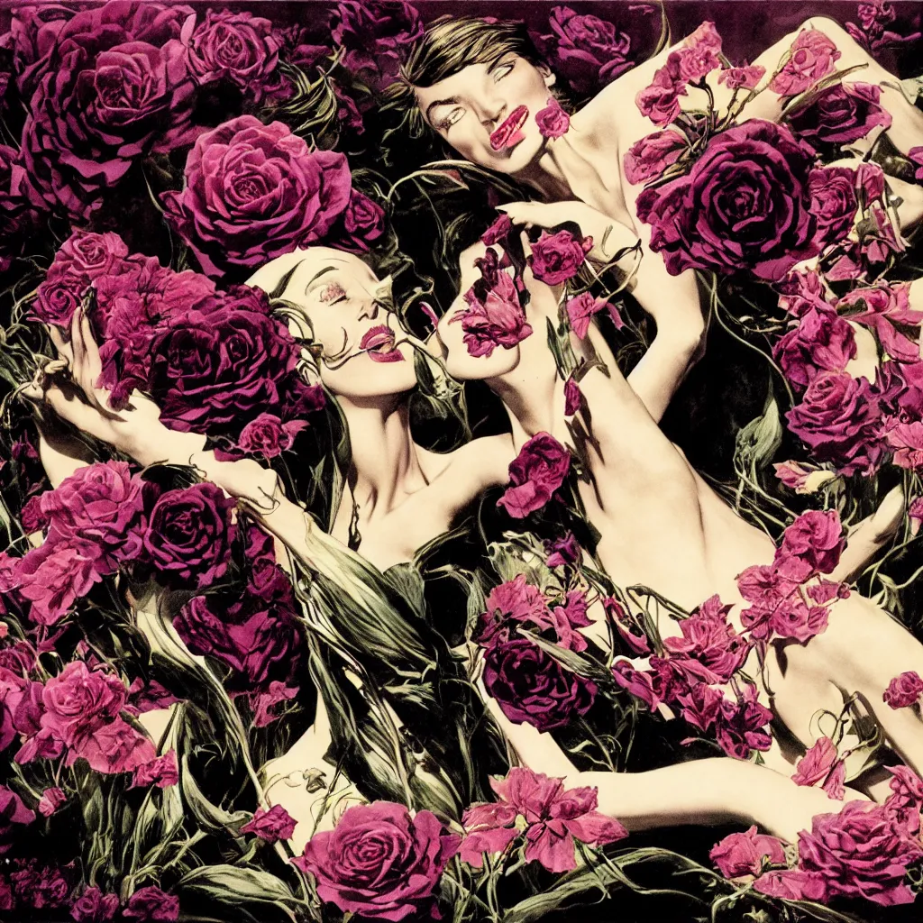 Image similar to fragrance advertising campaign by bernie wrightson