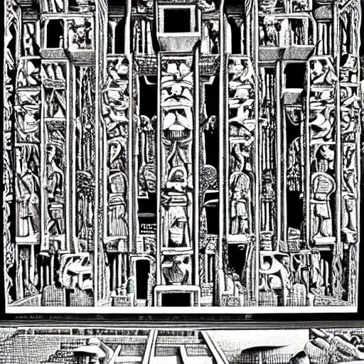 Image similar to endless persepolis by escher