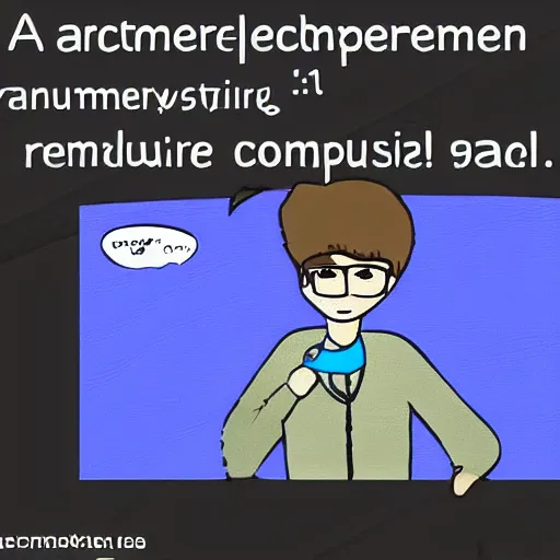 Prompt: A programmer insulting its computer realistic