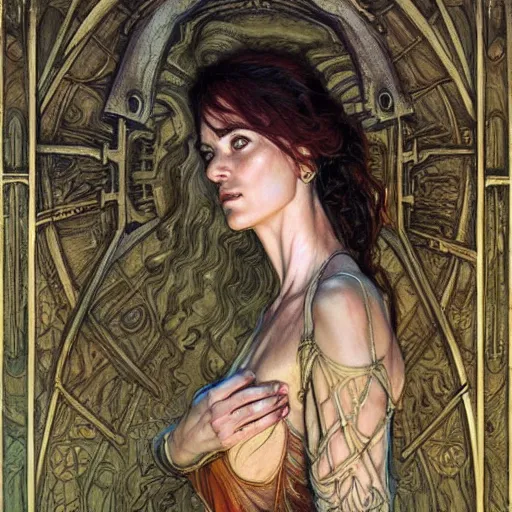 Prompt: a painting in the style of donato giancola, and in the style of charlie bowater, and in the style of arthur rackham. symmetry, smooth, sharp focus, semi - realism.