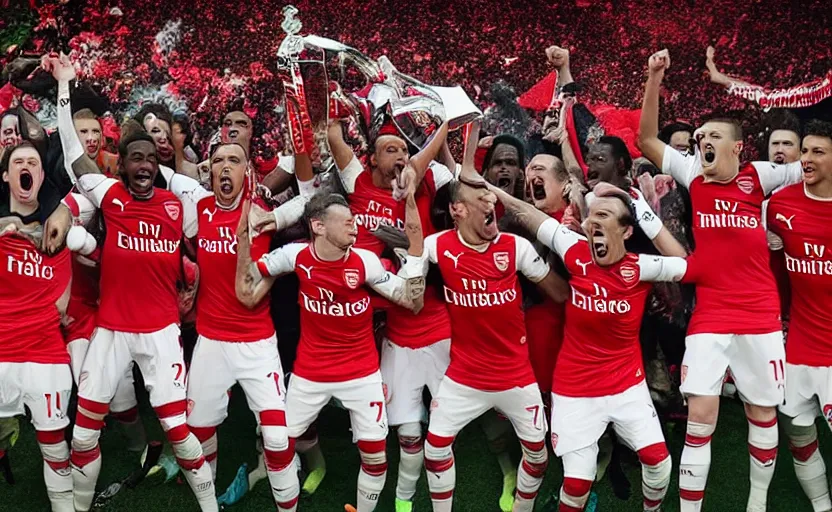 Image similar to “Arsenal Football Club winning the English Premier League”