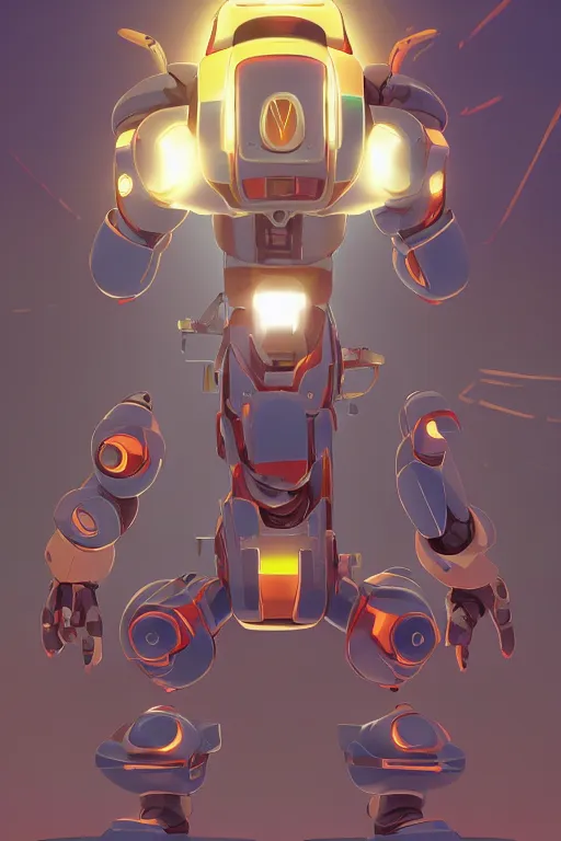 Image similar to metabots medabots medarotto medarot robot minimalist comics, behance hd by jesper ejsing, by rhads, makoto shinkai and lois van baarle, ilya kuvshinov, rossdraws global illumination ray tracing hdr radiating a glowing aura