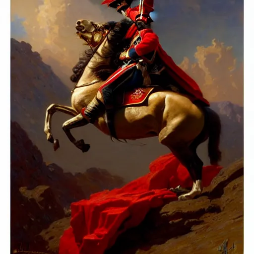 Image similar to drdisrespect as napoleon, battle scene, highly detailed painting by gaston bussiere, j. c. leyendecker, greg rutkowski, craig mullins 8 k