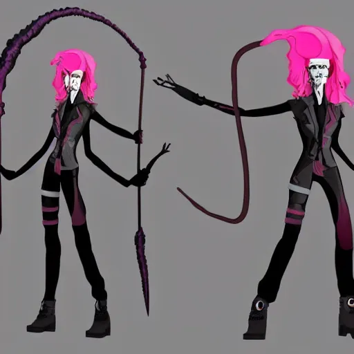 Image similar to CGI psychic punk rocker electrifying rockstar with a giant vampiric squid for a head concept character designs of various shapes and sizes by genndy tartakovsky and Lauren faust