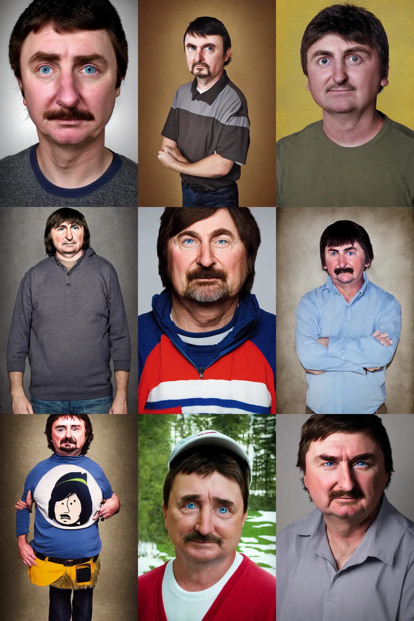 Prompt: portrait photograph, randy marsh from southpark