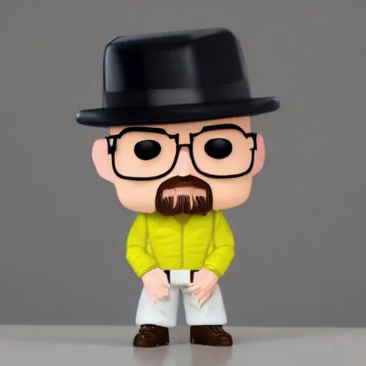 Prompt: pop figure of walter white