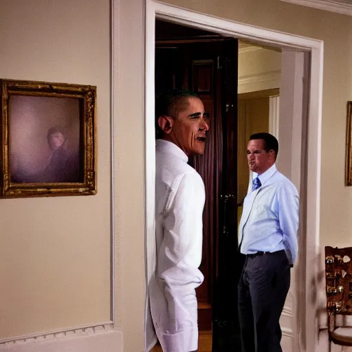 Image similar to Obama in the back rooms, HD Photograph, Found Footage