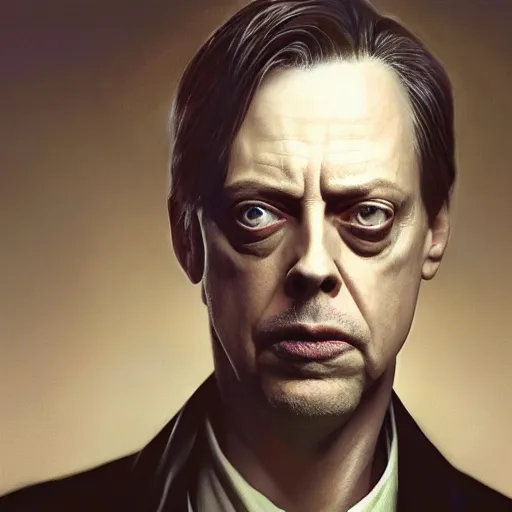 Image similar to hyperrealistic mixed media image of Steve Buscemi as Neo in the Matrix, stunning 3d render inspired art by István Sándorfi and Greg Rutkowski, perfect facial symmetry, realistic, highly detailed attributes and atmosphere, dim volumetric cinematic lighting, 8k octane extremely hyper-detailed render, post-processing, masterpiece,