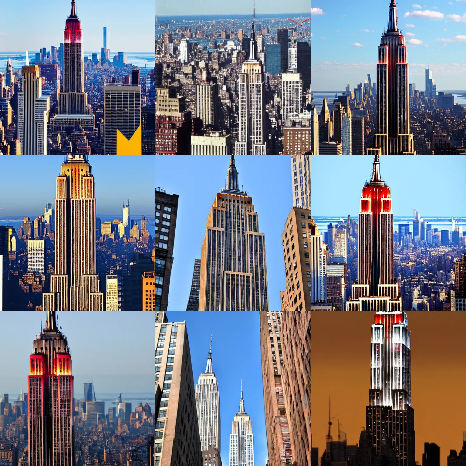 Prompt: The Empire State Building, lasagnapunk