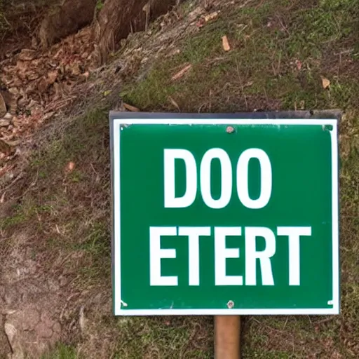 Prompt: A sign that says Do Not Enter