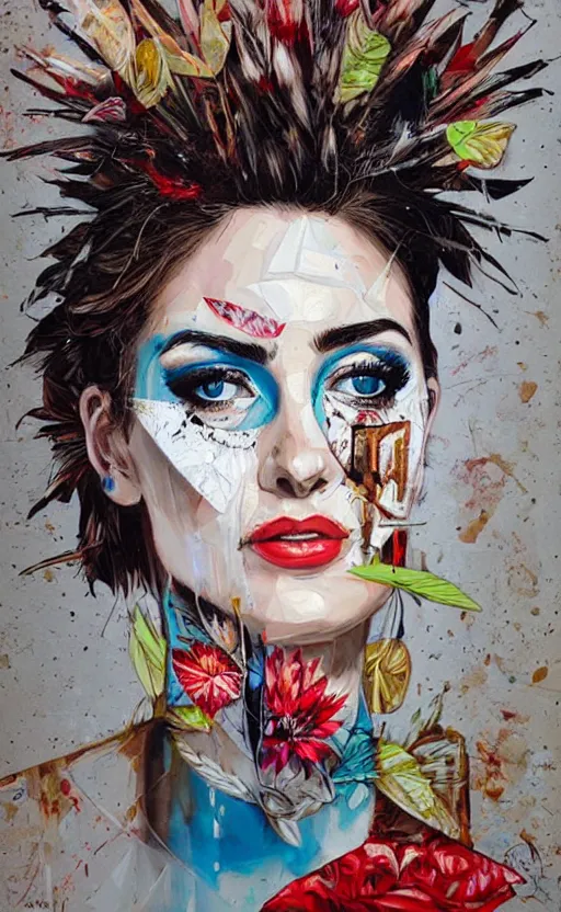 Image similar to A bride, portrait by Sandra Chevrier