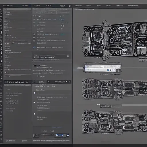 Image similar to user interface of power module, masterpiece, trending on artstation, intricate detail