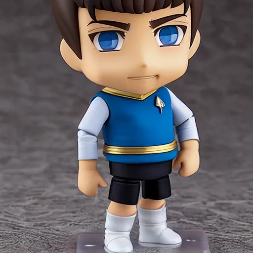 Image similar to spock from the tv series star trek as an anime nendoroid of, detailed product photo