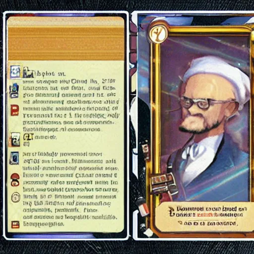 Image similar to an edmund husserl pokemon card