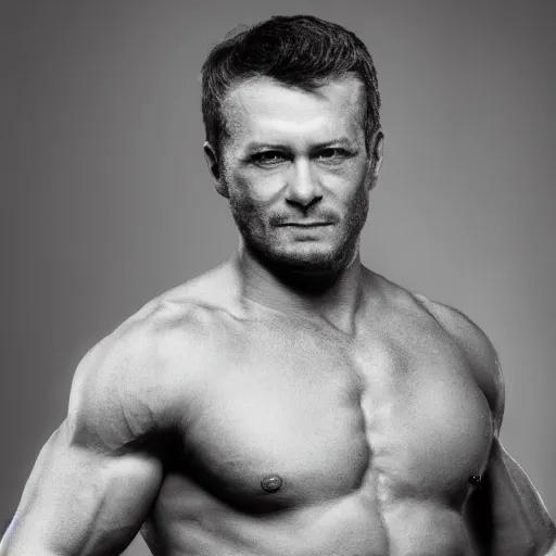 Prompt: photo of a 4 0 year old man that looks young for his age that takes hgh and testosterone.