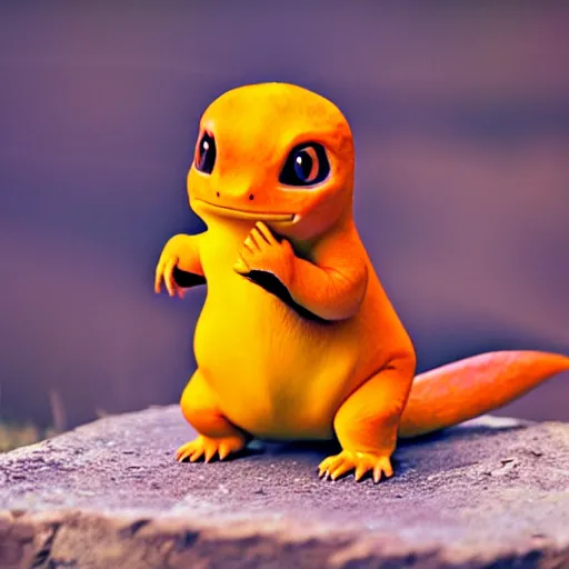 Image similar to real life charmander, realistic, animal photography