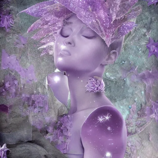 Image similar to crystethereal lavender atrium manipulation layeredinfusion lilac silver silver fuji pastel lilac sparkle fuji surreal creations serene lilac sparkle grey lilac weeping abstract collage