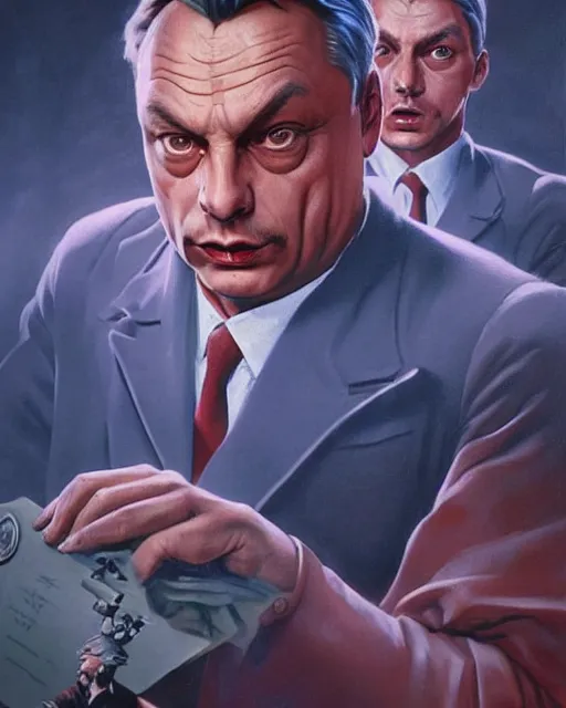 Prompt: viktor orban as a scientist. 1 9 8 0 s dystopian soviet russia, propaganda screens. unreal engine, fantasy art by jesper ejsing. faithfully depicted facial expression, perfect anatomy global illumination, radiant light, detailed and intricate environment