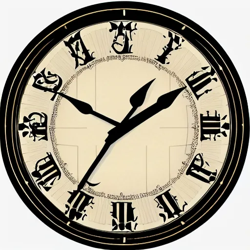 Image similar to clock arabic numerals