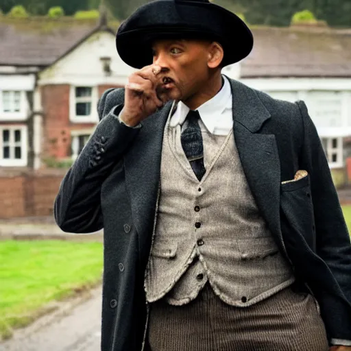 Image similar to Will Smith in the Peaky Blinders