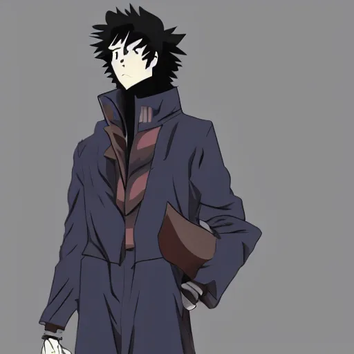 Prompt: spike spiegel wearing techwear, anime