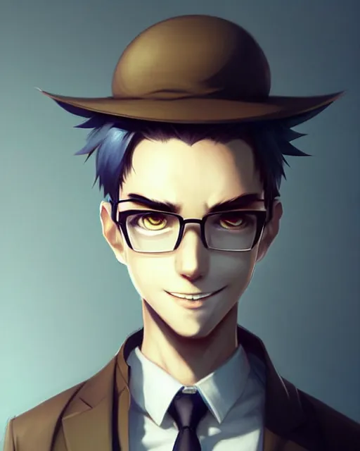 Prompt: character concept art of a cute male anthropomorphic furry detective | | adorable, key visual, realistic shaded perfect face, tufted softly, fine details by stanley artgerm lau, wlop, rossdraws, james jean, andrei riabovitchev, marc simonetti, and sakimichan, trending on weasyl