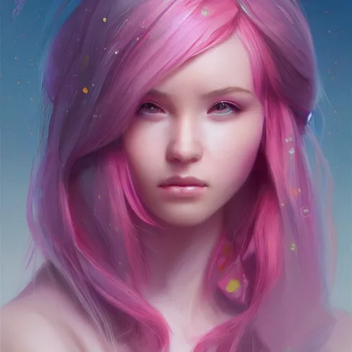 Prompt: teen girl, pink hair, gorgeous, amazing, elegant, intricate, highly detailed, digital painting, artstation, concept art, sharp focus, illustration, art by ross tran