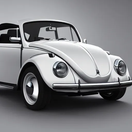 Prompt: Volkswagen Beetle made by Tesla, high definition, highly detailed, photo realistic