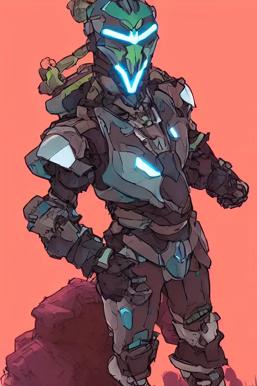 Image similar to combination suit armor aloy horizon forbidden west horizon zero dawn robot ninja mask helmet backpack tribal, art gta 5 comics, official fanart behance hd artstation by jesper ejsing, by rhads, makoto shinkai and lois van baarle, ilya kuvshinov, ossdraws radiating a glowing aura cgi rtx 2 0 2 2