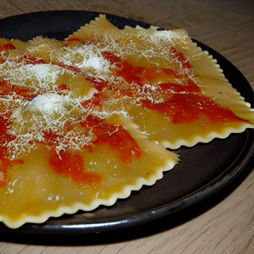 Prompt: ravioli foodporn hd