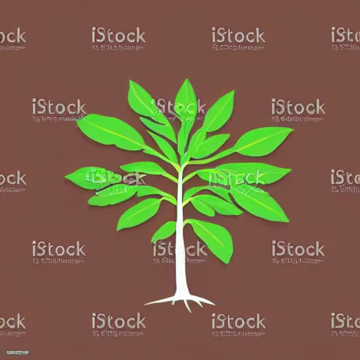 Image similar to simple vector art moringa oleifera trending on artstation