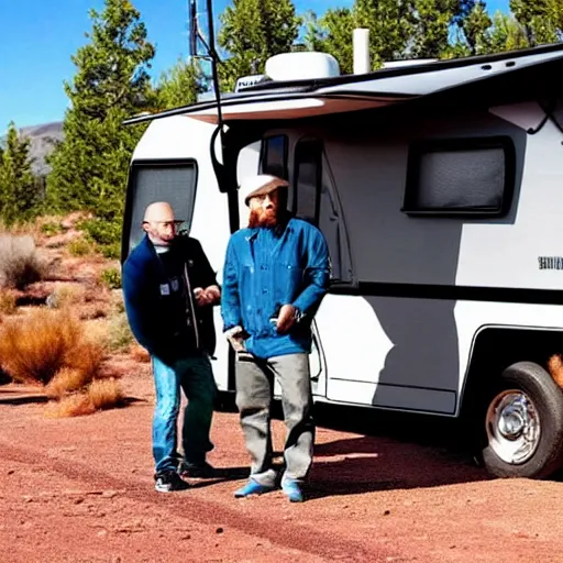 Walter White cooking blue meth with Seth Rogan inside | Stable ...