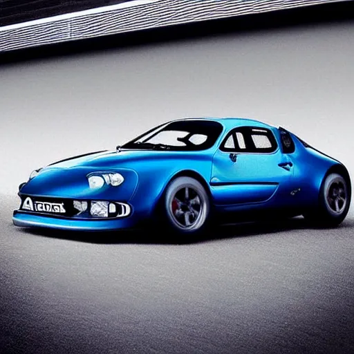 Prompt: “Renault Alpine A110 if it were made in 1984”