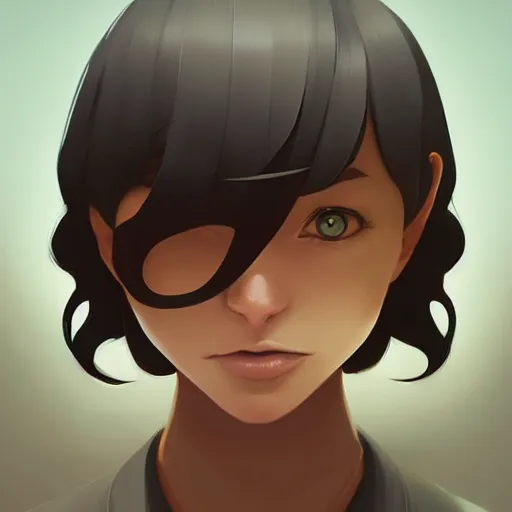 Image similar to face icon stylized minimalist mash, loftis, cory behance hd by jesper ejsing, by rhads, makoto shinkai and lois van baarle, ilya kuvshinov, rossdraws global illumination