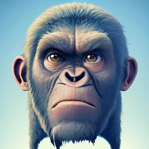 Image similar to face icon stylized minimalist war for the planet of the apes, loftis, cory behance hd by jesper ejsing, by rhads, makoto shinkai and lois van baarle, ilya kuvshinov, rossdraws global illumination