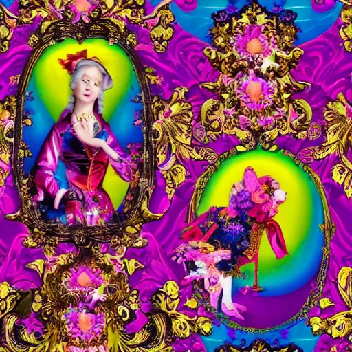 Image similar to Lisa Frank and Baroque collaboration