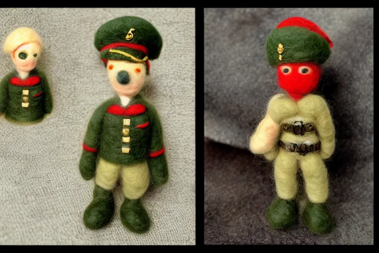 Image similar to Needle felted german soldier