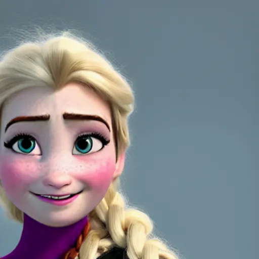 Image similar to anna from frozen as a real person, ultra realistic, 8 k, highly detailed