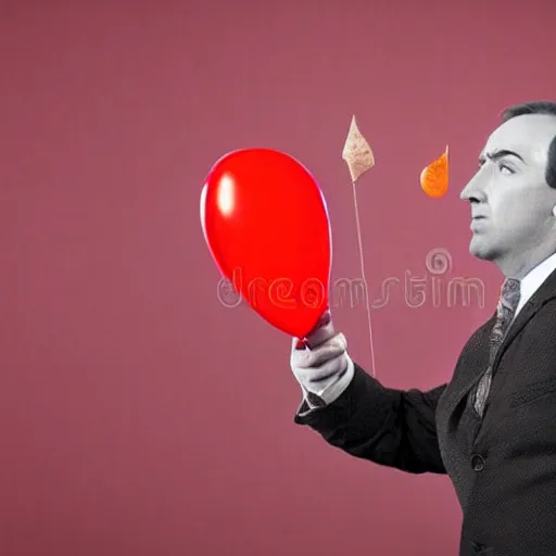 Image similar to saul goodman throwing dart at red ballon, stock photo