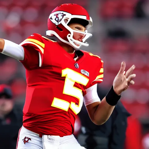 Prompt: a portrait of patrick mahomes - n 4