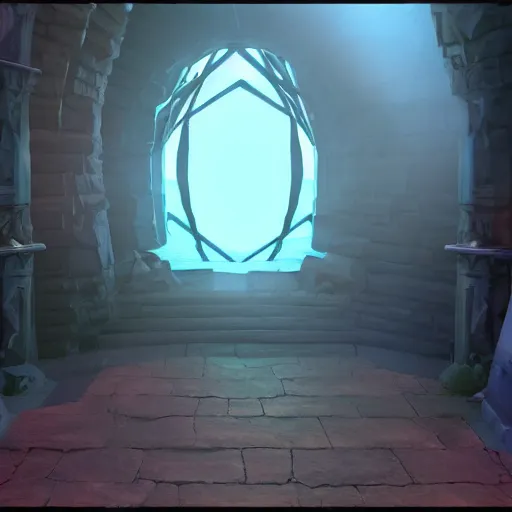 Image similar to dark portal entrance, 3d fantasy video game