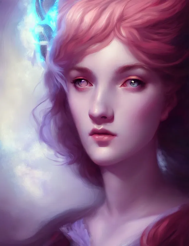 Prompt: the bard playing the theremin of charlie bowater, titian and artgerm, full - length portrait, complex, complex, elegant, beautiful, high detail, dramatic lighting, clear focus, trending on artstation, pastel beautiful colors, blue, indigo, lilac, matte red, beautiful light and shadows