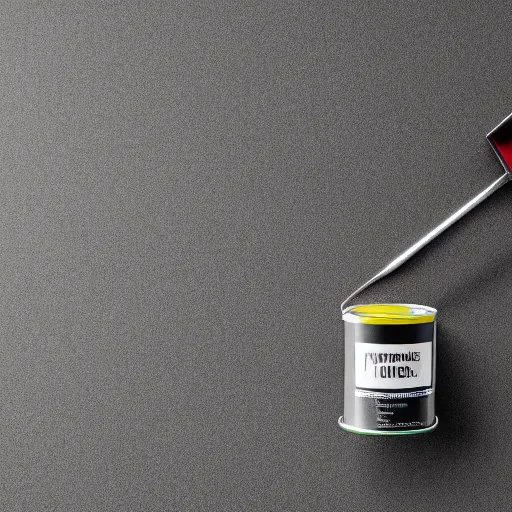 Image similar to can of paint, minimal, modern