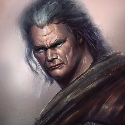 Image similar to vigo the carpathian, style of wlop on artstation