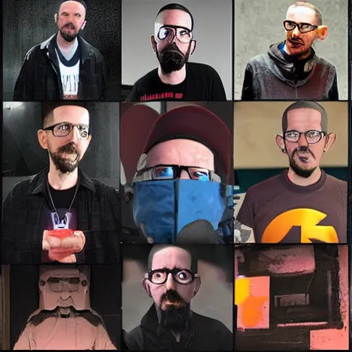 Prompt: Gordon Freeman meets Linkin Park