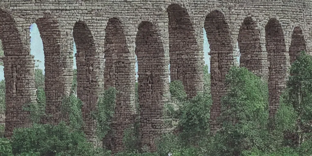 Image similar to a seamless pattern of aqueducts