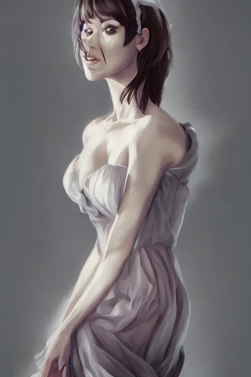 Image similar to Dress portrait by Artgerm and WLOP