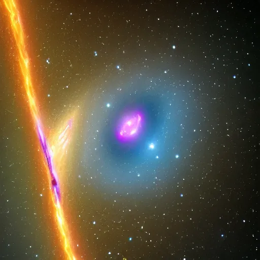 Image similar to iris are black holes to other galaxies