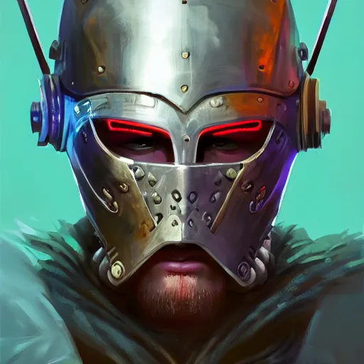 Image similar to cyberpunk viking helmet mask warrior goddess robot ninja fantasy, art gta 5 cover, official fanart behance hd artstation by jesper ejsing, by rhads, makoto shinkai and lois van baarle, ilya kuvshinov, ossdraws