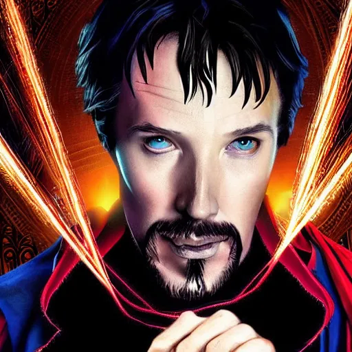 Image similar to shaggy as doctor strange, artstation hall of fame gallery, editors choice, #1 digital painting of all time, most beautiful image ever created, emotionally evocative, greatest art ever made, lifetime achievement magnum opus masterpiece, the most amazing breathtaking image with the deepest message ever painted, a thing of beauty beyond imagination or words